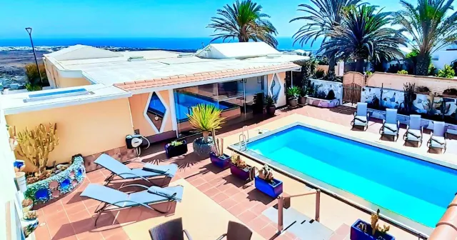 BookNoFees: Villa Madora cu piscină și vedere la mare, La Asomada – Tías