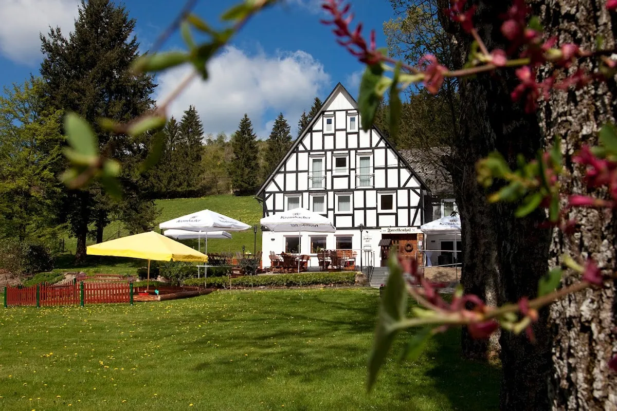 BookNoFees: Restaurant – Forellenhof Boshof – Bad Berleburg – Ferma de păstrăvi Boshof, fotografie 1