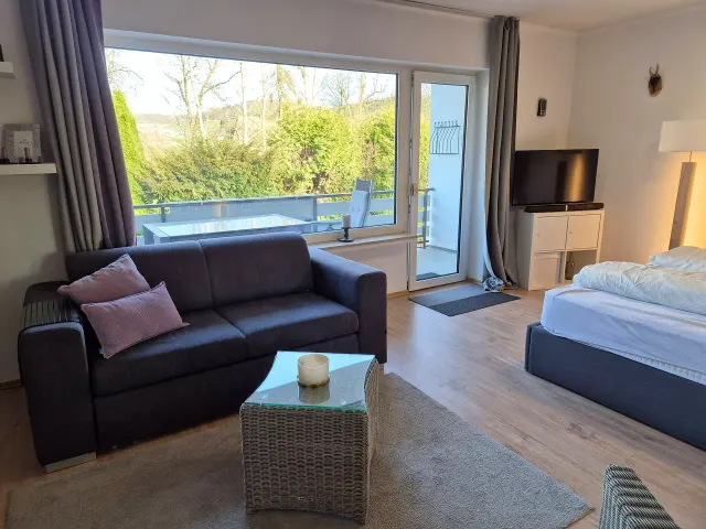BookNoFees: Apartament de vacanță liniștit lângă lacul Sorpesee, cu șemineu și balcon – Sundern