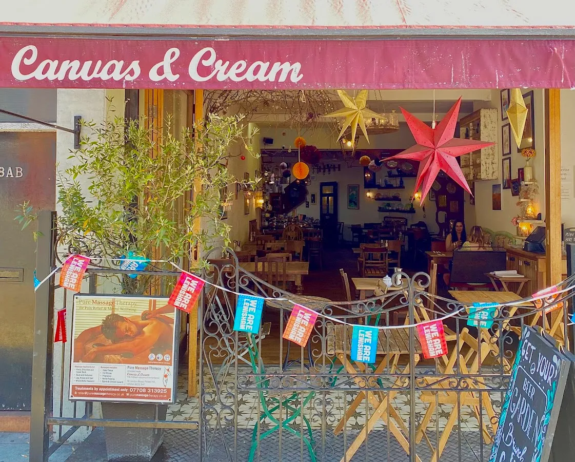 BookNoFees: Restaurant – Canvas & Cream – London – Pânză și crem, fotografie 1