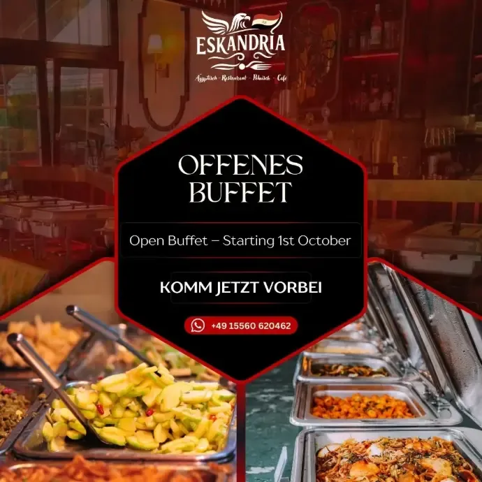 BookNoFees: Restaurant – Eskandria – Berlin – Alexandria, fotografie 1