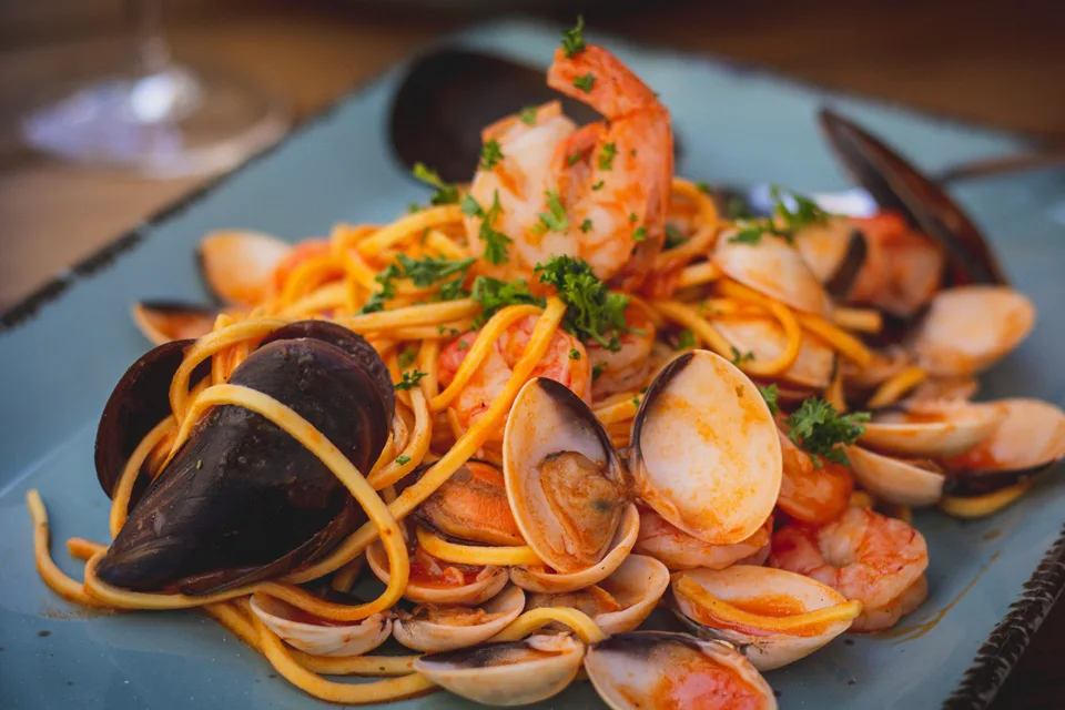 Example photo: Spaghetti with shellfish